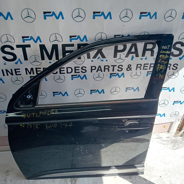 MITSUBISHI OUTLANDER MK3 PASSENGER SIDE FRONT DOOR BLACK 2013 FMD174