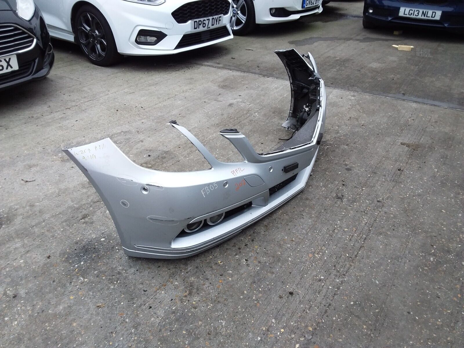 MERCEDES E-CLASS COUPE W207 AMG FRONT BUMPER PRE-FACELIFT 2009-2013 (SILVER)