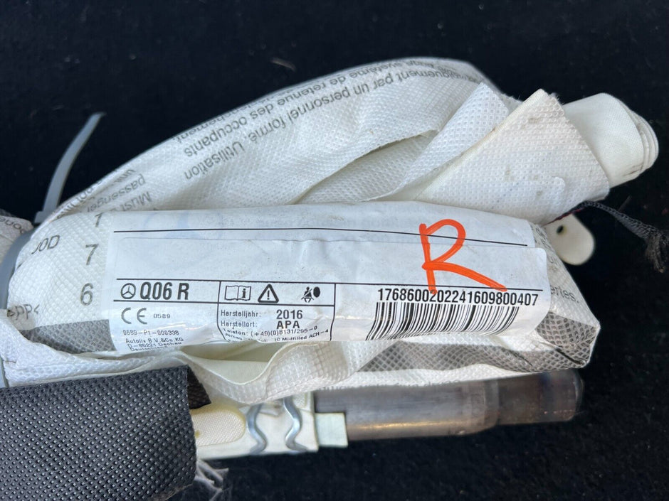 MERCEDES A CLASS AIBAG ROOF CURTAIN LEFT SIDE A1768600202 W176 2012 - 2018