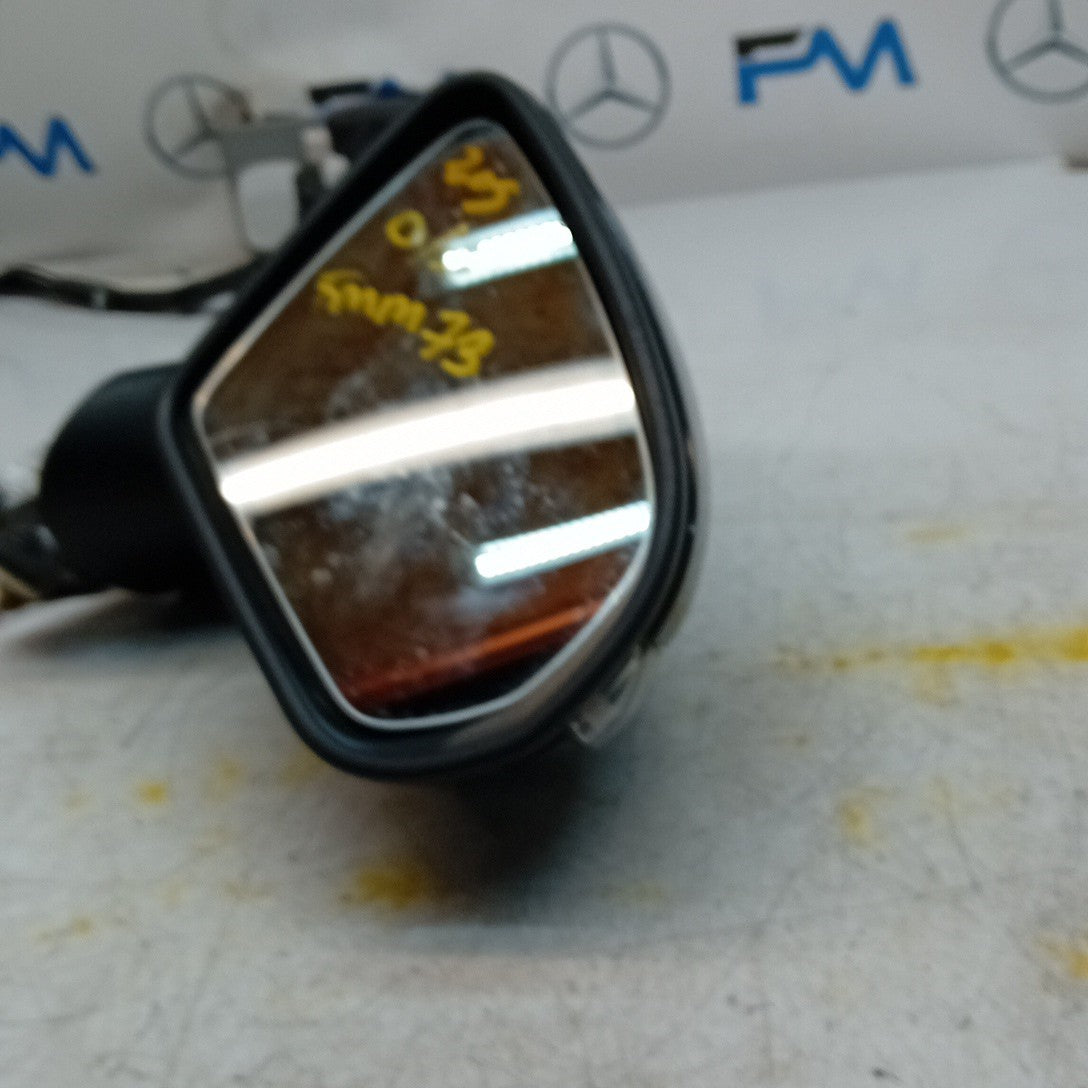 MERCEDES C-CLASS W205 DRIVER WING MIRROR OSF BLACK PL A2058105400 FMM73