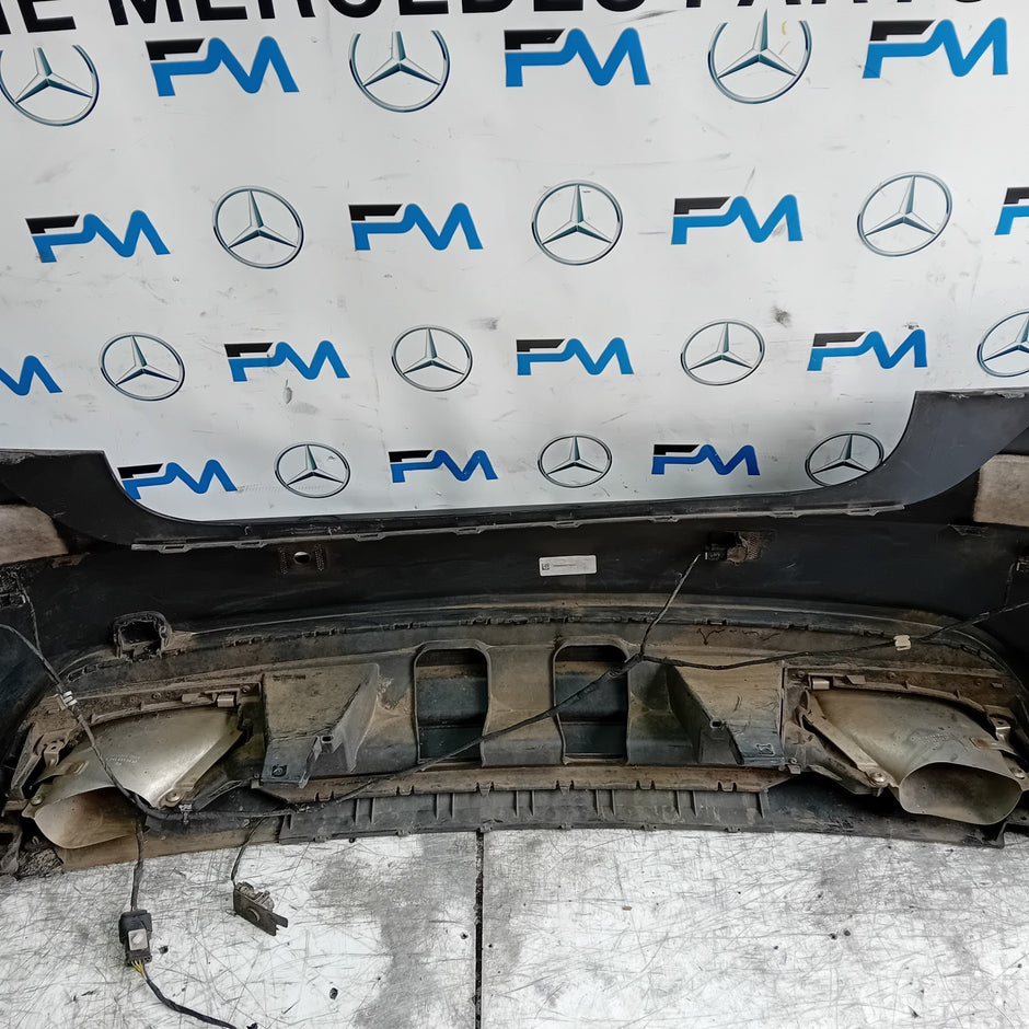 MERCEDES BENZ  A-CLASS W176 REAR BUMPER A1768803400 2016 BLACK COMPLETE FMX20