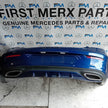 MERCEDES BENZ C-CLASS W205 COUPE REAR BUMPER 2015 BLUE FMX56