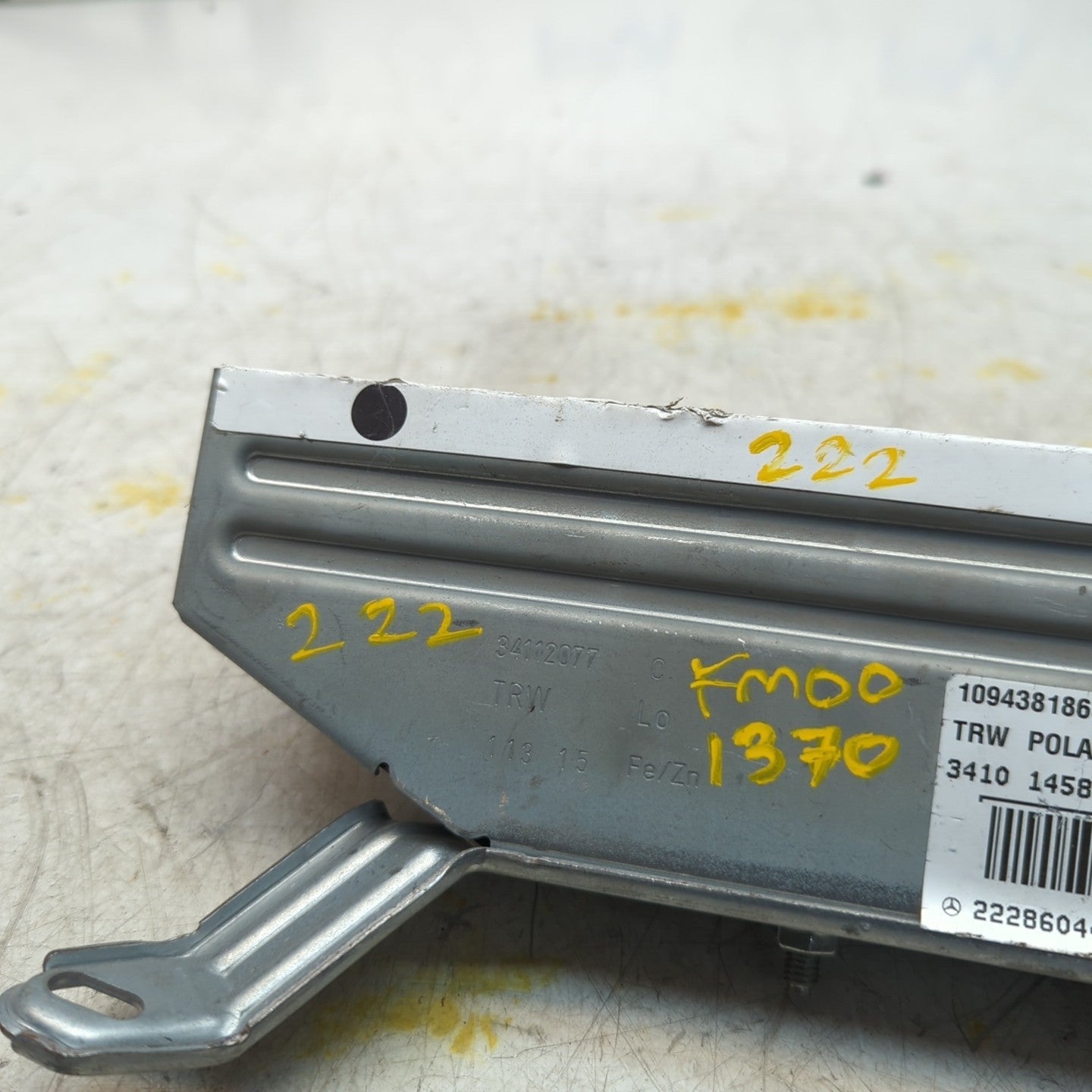 MERCEDES  S-CLASS W222 DRIVER REAR SIDE  AIRBAG MODULE A2228604402 FM001370