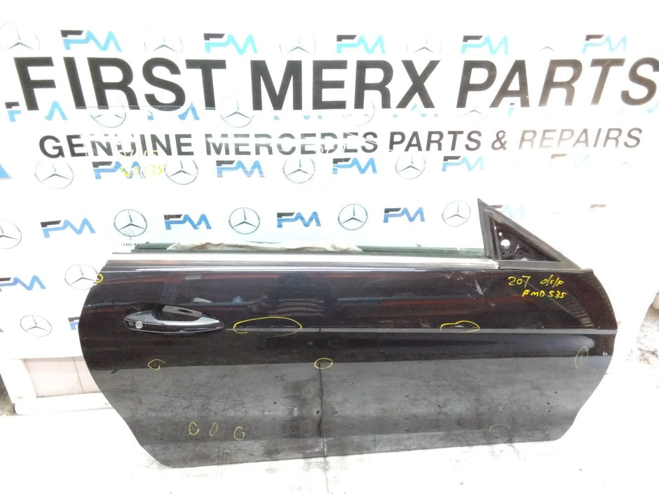 MERCEDES BENZ  E-CLASS W207 DRIVER FRONT DOOR OSF BLACK 2009-16  FMD535