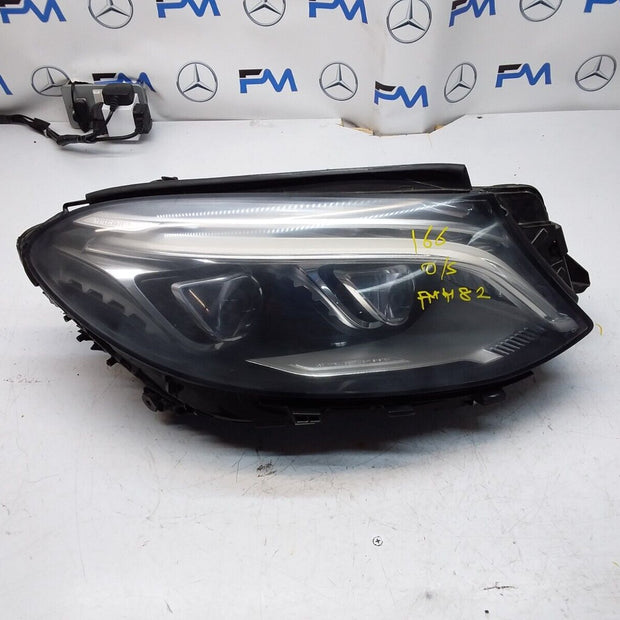 MERCEDES W166 GLE DRIVER O/S HEADLIGHT A16690622 FMH82 LED INTELLIGENT 
