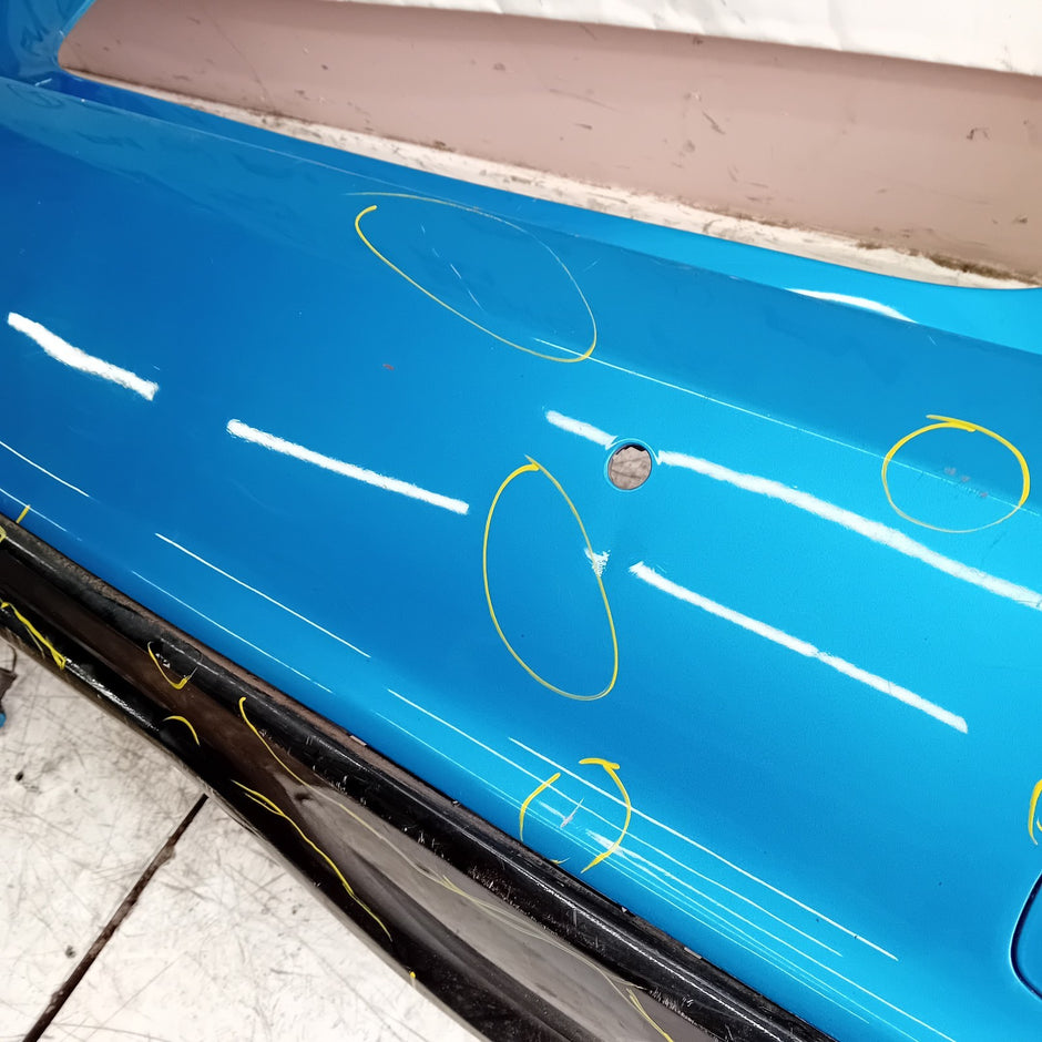 MERCEDES BENZ  A-CLASS W176 REAR BUMPER A1768850125 2012-18 BLUE FMX13