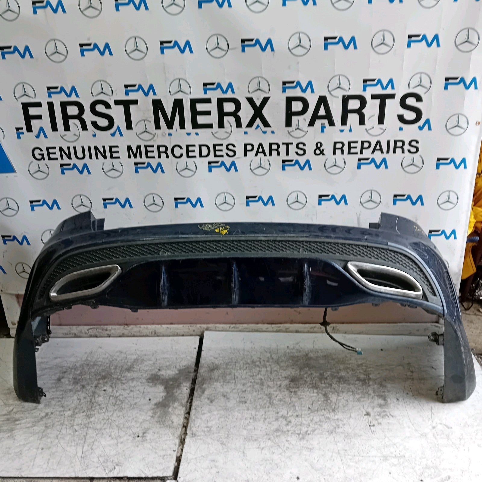 MERCEDES C-CLASS S205 EST REAR BUMPER 2014 BLUE  A2058856238 COMPLETE FMX39