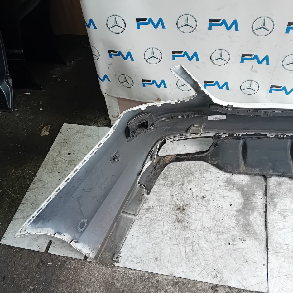 MERCEDES BENZ E-CLASS W213 SALOON REAR BUMPER WHITE 2016 A2138850001 FMX79