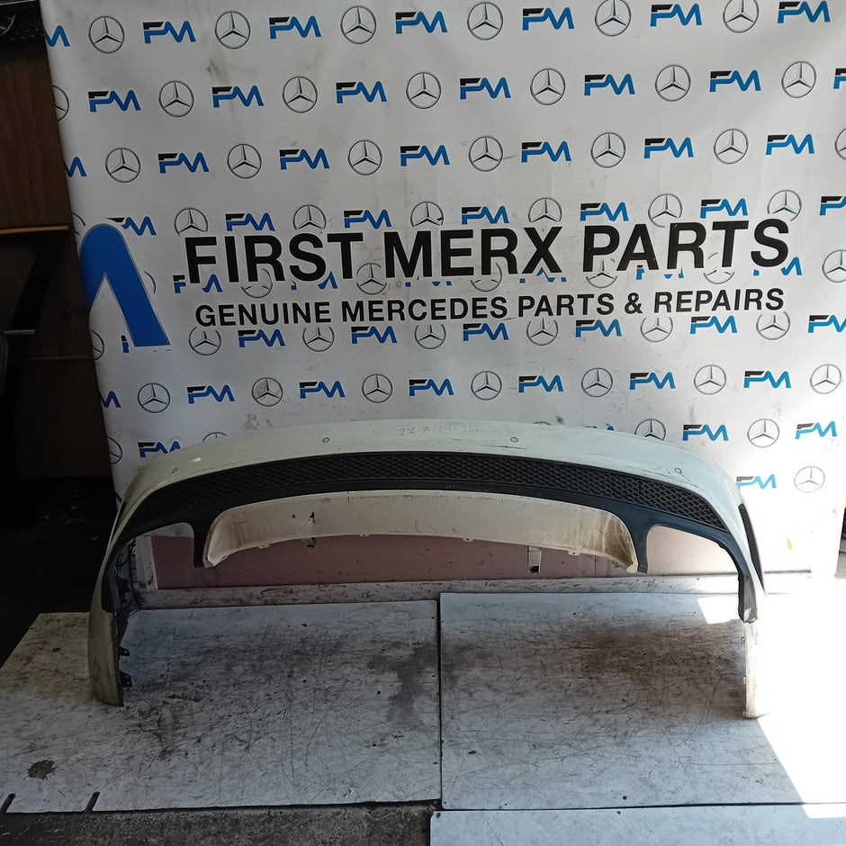 MERCEDES BENZ CLA W117  REAR BUMPER A1178850965 2016 WHITE COMPLETE FMX162