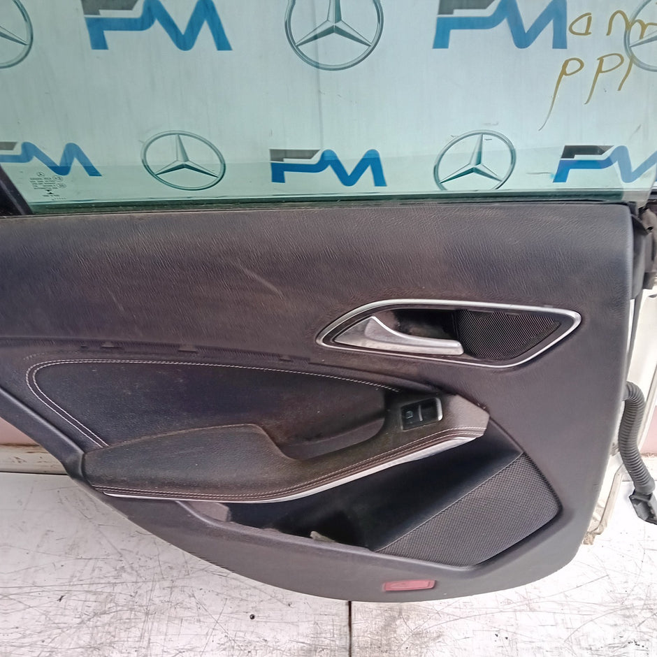 MERCEDES BENZ CLA W117 PASSENGER REAR DOOR NSR WHITE 2013-19 COMPLETE FMD199