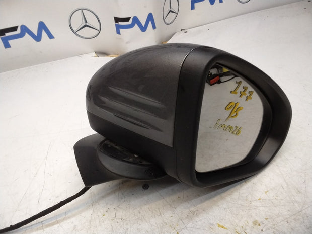MERCEDES A-CLASS  W177 DRIVER SIDE WING MIRROR A1778100400 GREY FMM26