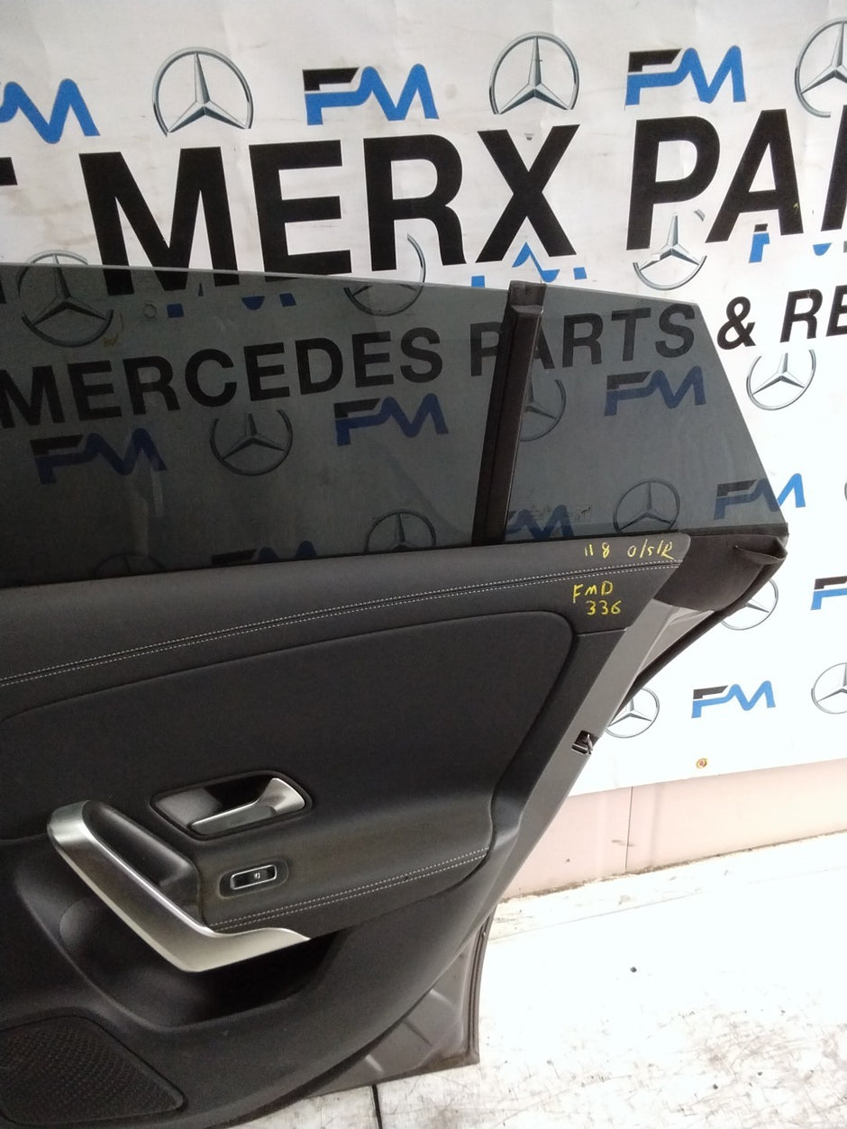 MERCEDES CLA W118 DRIVER REAR DOOR OSR GREY 2019 ON COMPLETE FMD336