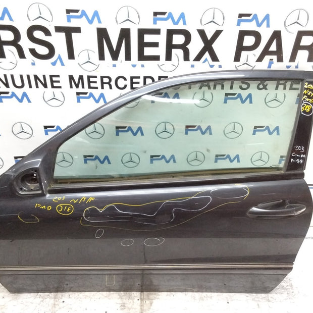 MERCEDES C-CLASS W203 PASSENGER FRONT NSF BLACK 2001-2004 COMPLETE FMD318