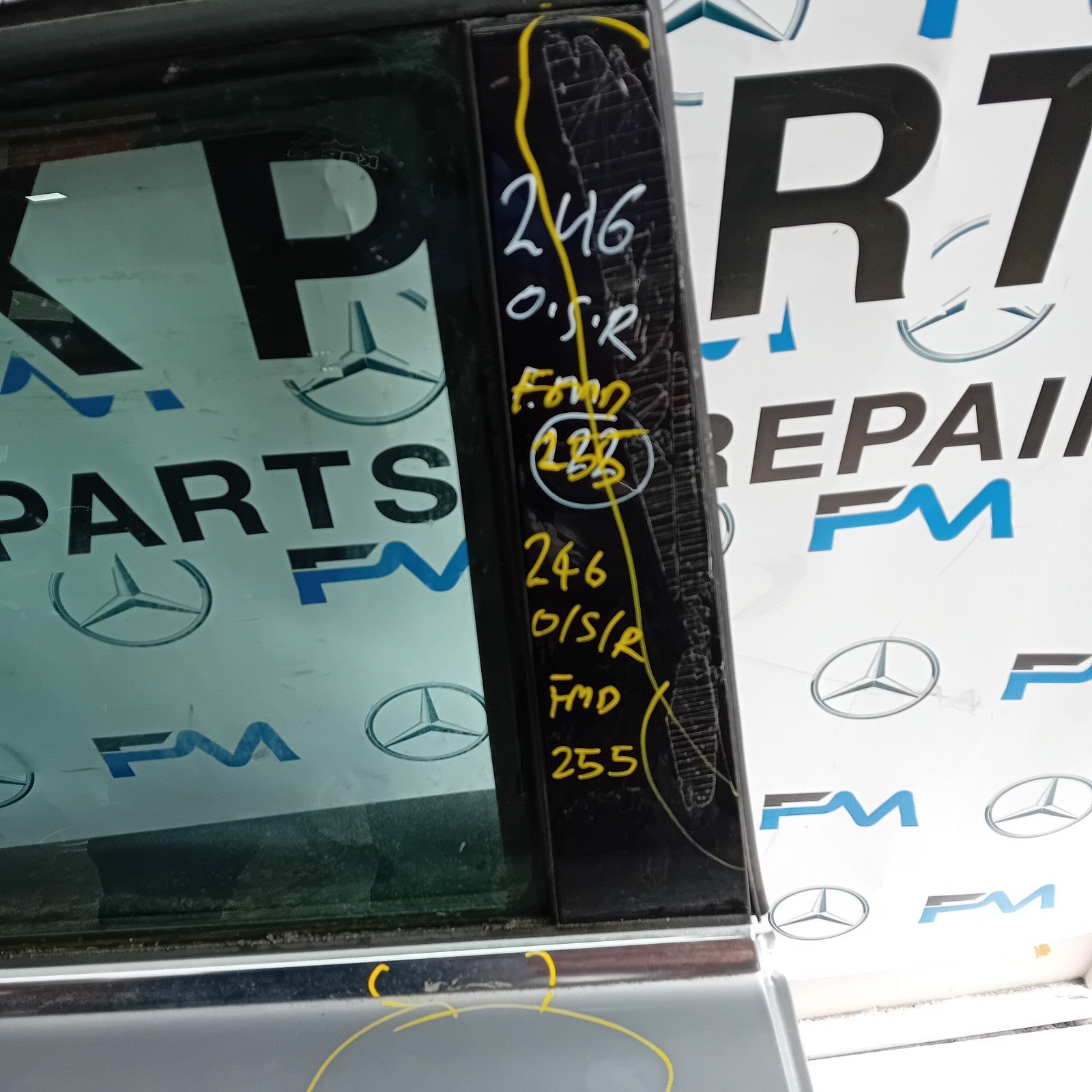 MERCEDES B-CLASS W246 DRIVER REAE DOOR OSR SILVER 2012-19 COMPLETE FMD255