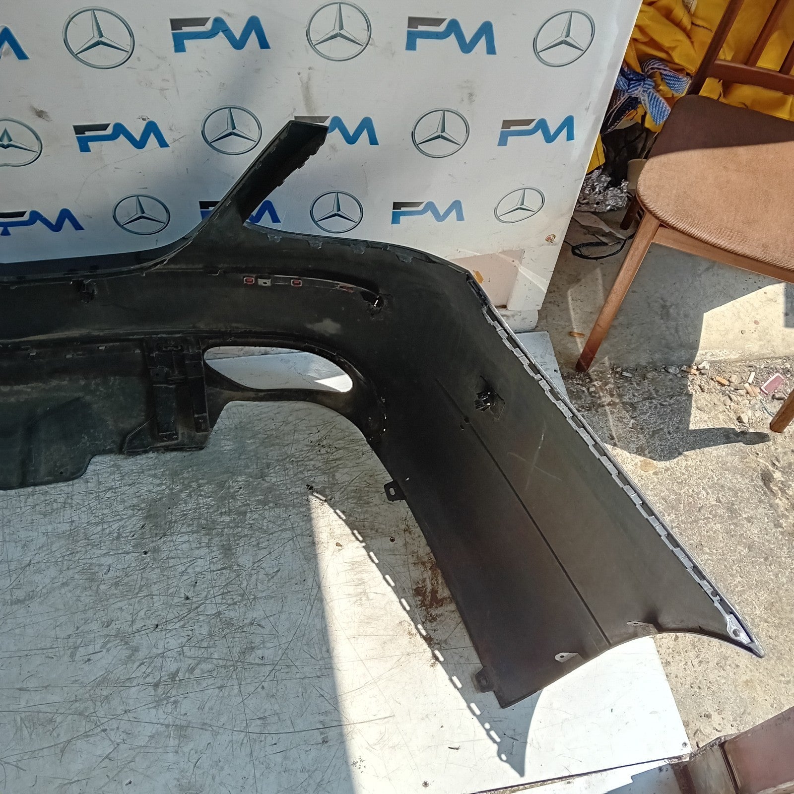 MERCEDES E-CLASS W213 SALOON REAR BUMPER 2016 A2138850025 BLACK COMPLETE FMX101