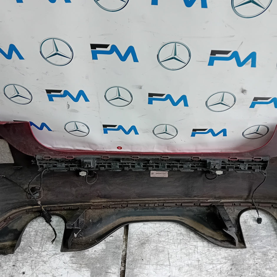 MERCEDES BENZ A-CLASS W176 REAR BUMPER 2012-18 A1768850125 RED  FMX29