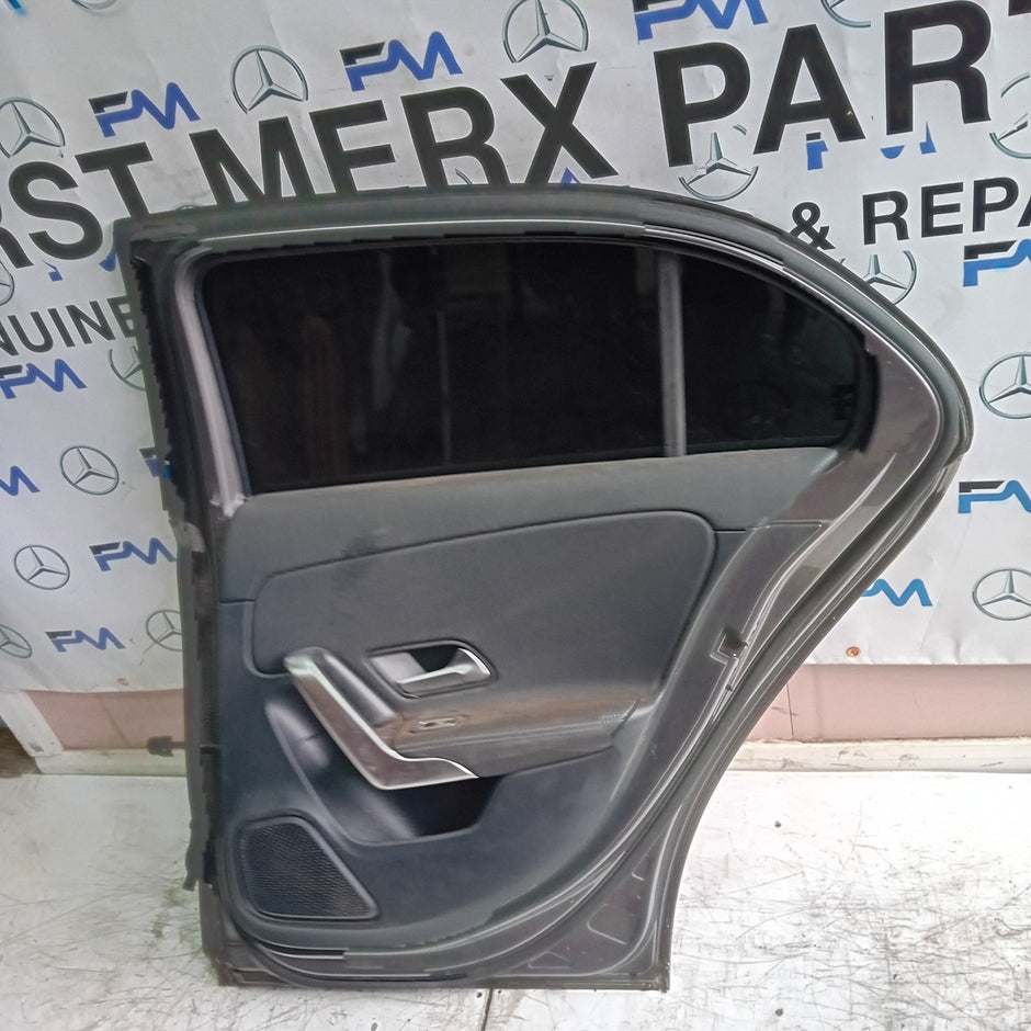 MERCEDES BENZ A-CLASS W177 DRIVER REAR DOOR OSR GREY 2018 ON COMPLETE FMD197