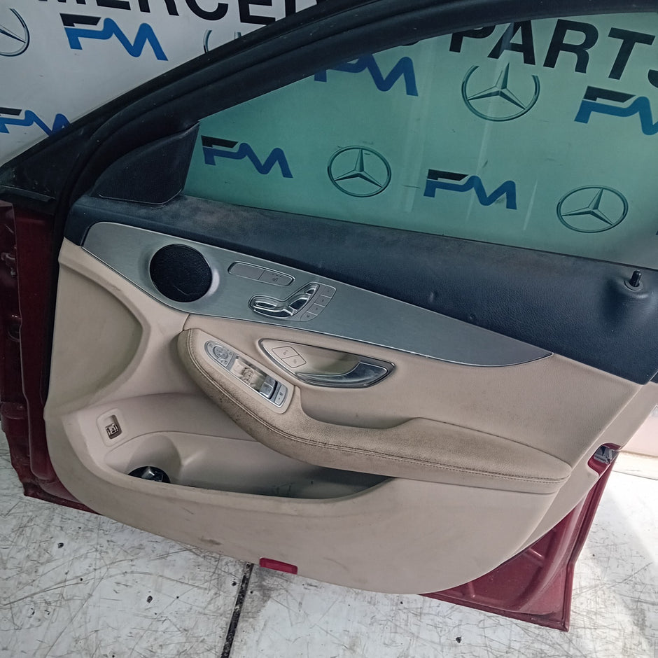 MERCEDES BENZ C-CLASS W205 DRIVER  FRONT DOOR O/S/F RED  COMPLETE 2014-21 FMD152