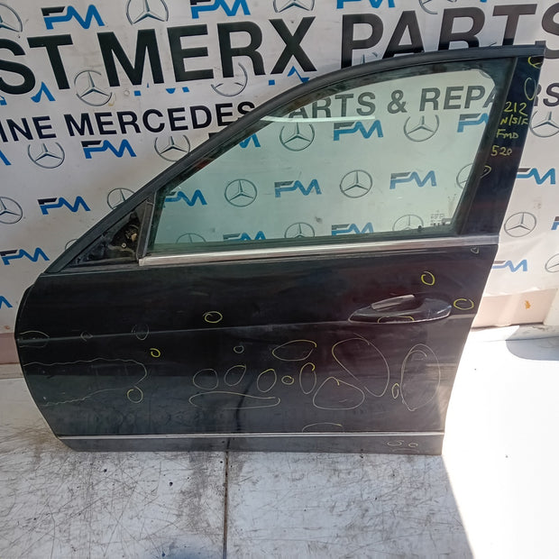 MERCEDES BENZ  E-CLASS W212 PASSENGER FRONT DOOR NSF 2015 COMPLETE BLACK FMD520