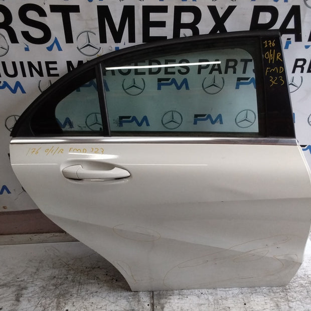 MERCEDES C-CLASS W176 DRIVER REAR DOOR OSR WHITE 2012-18 COMPLETE FMD323