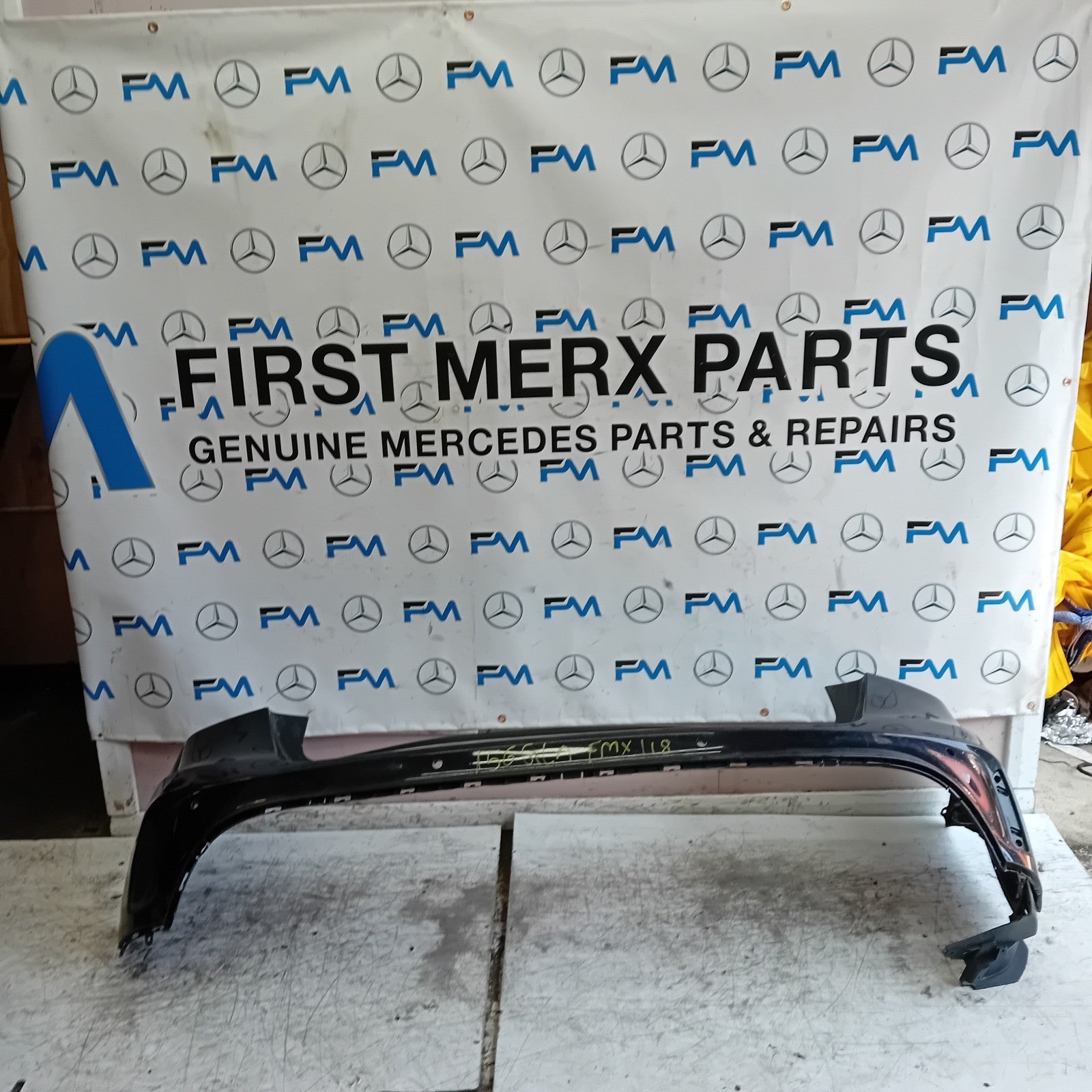 MERCEDES BENZ GLA X156 AMG REAR BUMPER BLACK 2014-19 A1568852425 FMX118