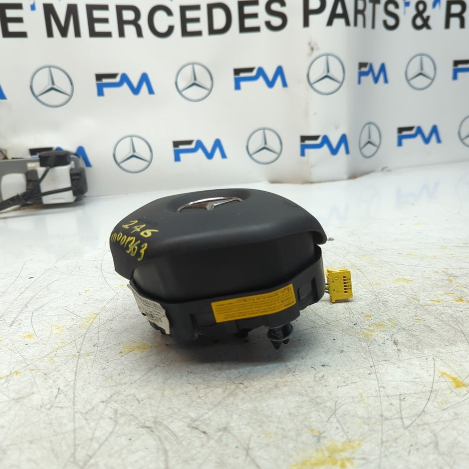 MERCEDES B-CLASS W246 STEERING WHEEL AIRBAG DRIVER OS RIGHT Q02 FM001363