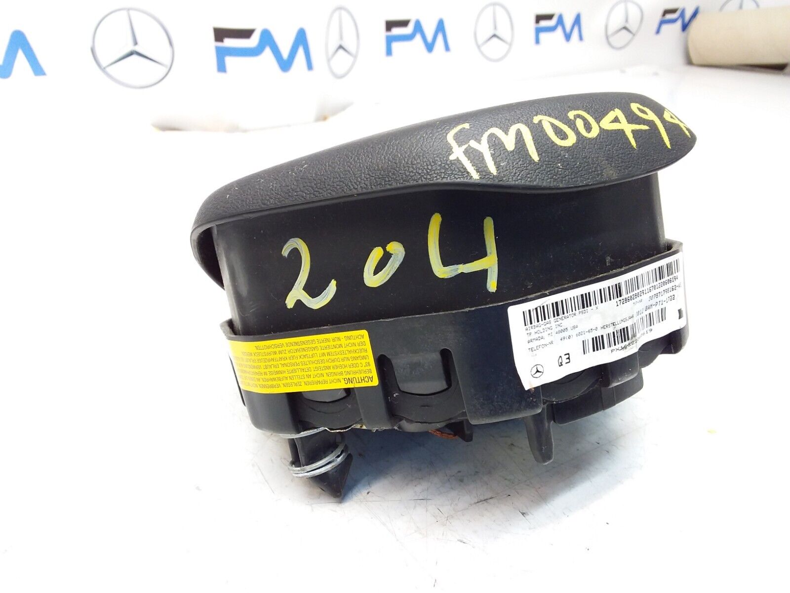 MERCEDES C-CLASS W204 STEERING WHEEL AIRBAG 307871798162-AE FM00494