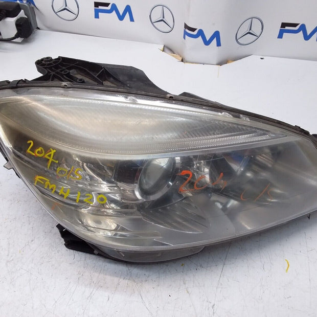 2008 MERCEDES C-CLASS W204 HEADLIGHT DRIVER SIDE OS A2048208681 FMH120 (DAMAGED)