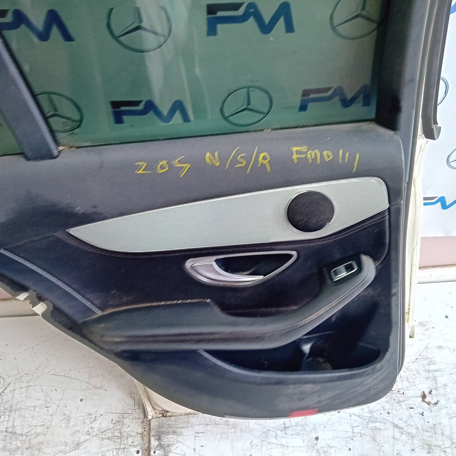 MERCEDES BENZ  C-CLASS W2O5 PASSENGER SIDE REAR DOOR N/S/R COMPLETE BLACK FMD111