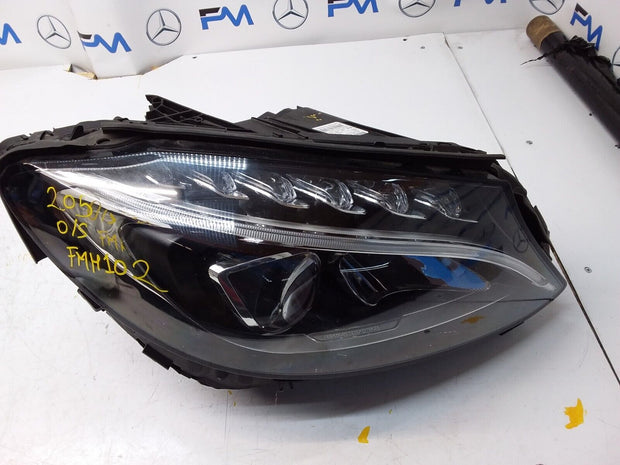 2017 MERCEDES C CLASS W205 HEADLIGHT FACELIFT DRIVER OS A2059069504 FMH102