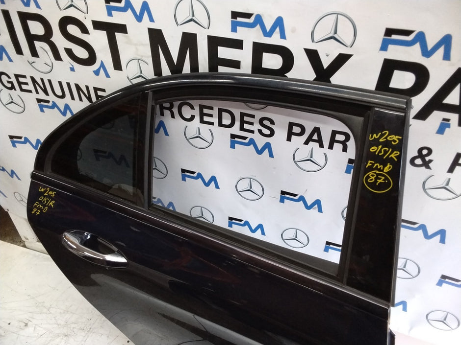 MERCEDES BENZ C-CLASS W205 DRIVER SIDE REAR DOOR O/S/R COMPLETE BLUE FMD87