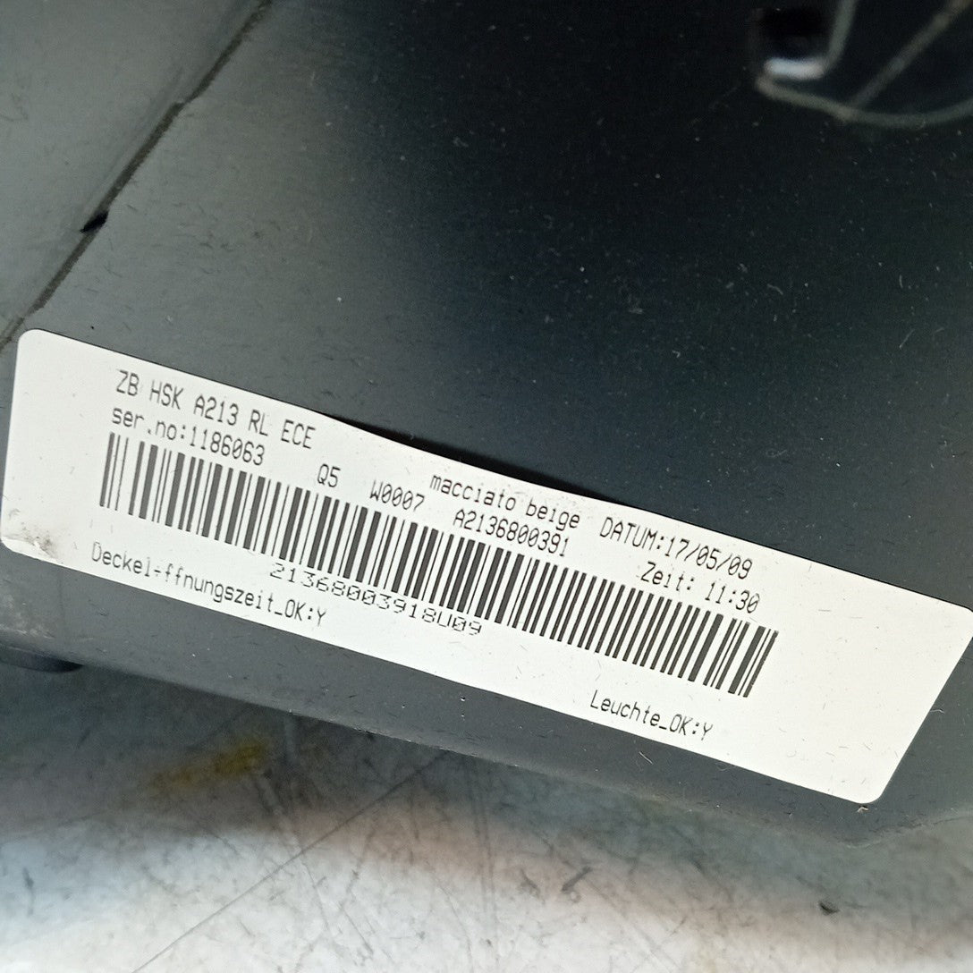 MERCEDES E-CLASS W213 DASHBOARD GLOVEBOX 2016 ON A2136800391 FM001301