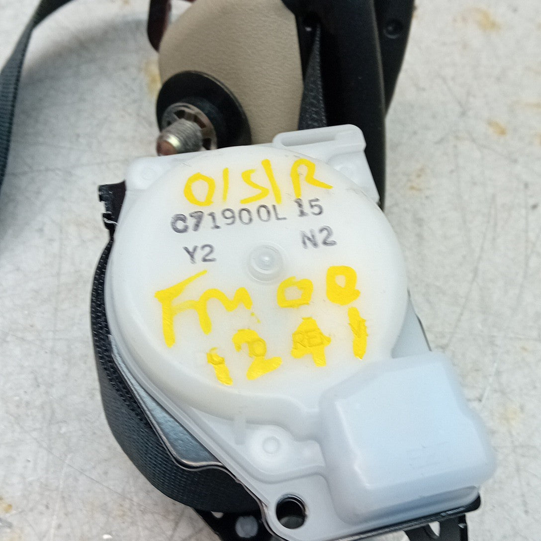 MITSUBISHI OUTLANDER MK3 SEAT BELT REAR DRIVER OSR TK AB2 EN313  BLACK FM001241
