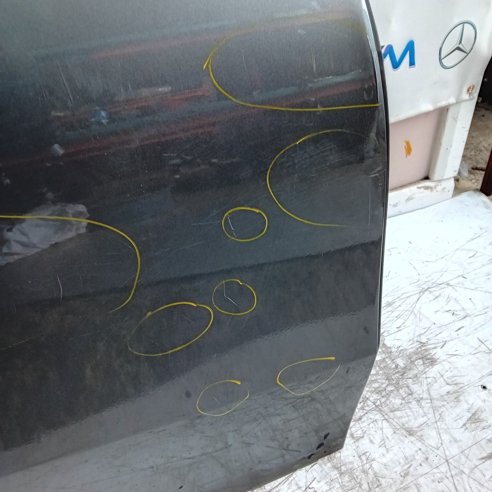 MERCEDES A-CLASS W177 DRIVER REAR DOOR OSR GREY COMPLETE 2018 ON FMD415