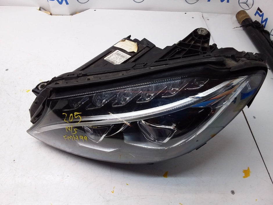 MERCEDES C CLASS W205 HEADLIGHT COMPLETE FACELIFT PASSENGER NS A2059069501 FMH99