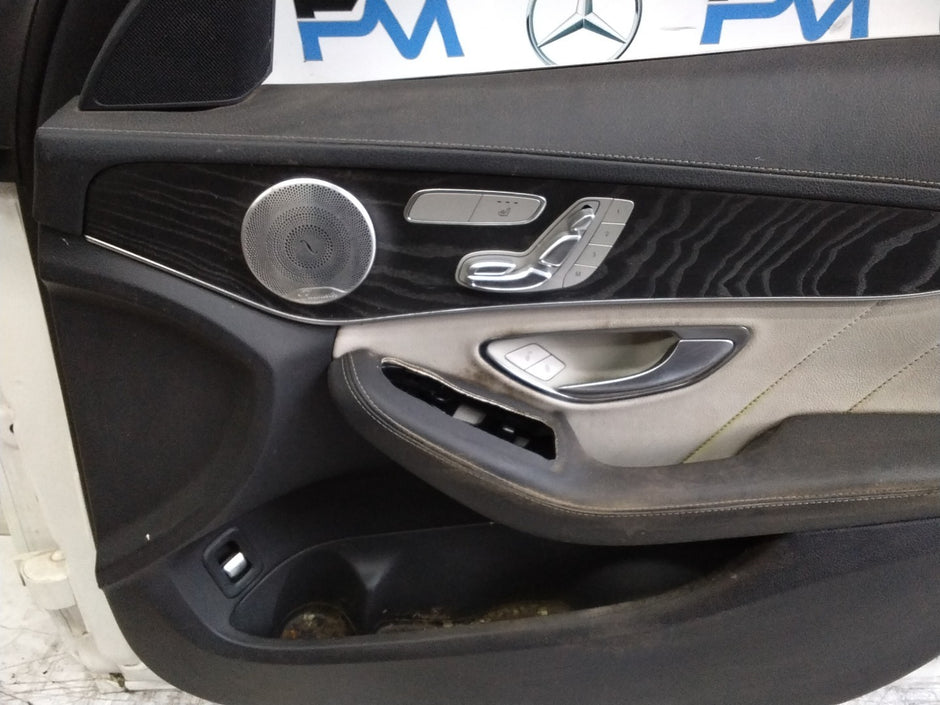 MERCEDES C-CLASS W205 SLN DRIVER FRONT DOOR OSF WHITE 2014 ON COMPLETE FMD329