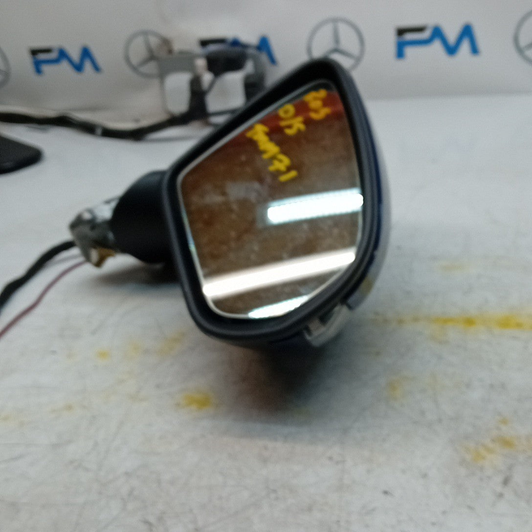 MERCEDES C-CLASS W205 DRIVER WING MIRROR OSF BLUE A2058106416 PL FMM71