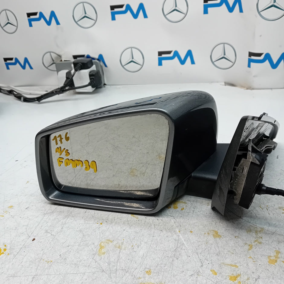 MERCEDES A-CLASS  W176 PASSENGER SIDE WING MIRROR A1768100116 SILVER FMM39