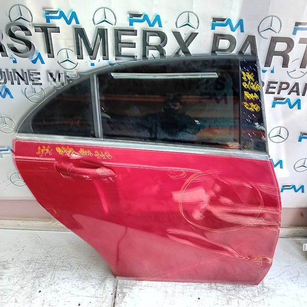MERCEDES A-CLASS W176 DRIVER REAR DOOR OSR RED 2012- 2018 COMPLETE FMD210