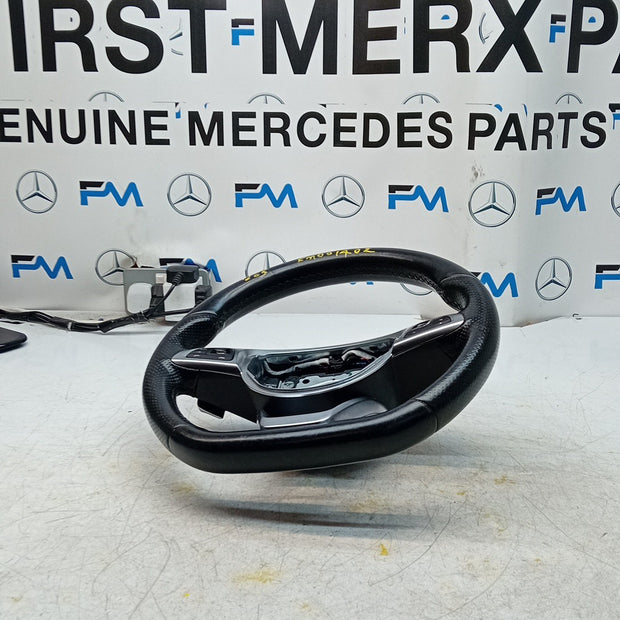 MERCEDES W205 C-CLASS MULTIFUNCTION STEERING WHEEL PFL 2014 A0004606700 FM001402