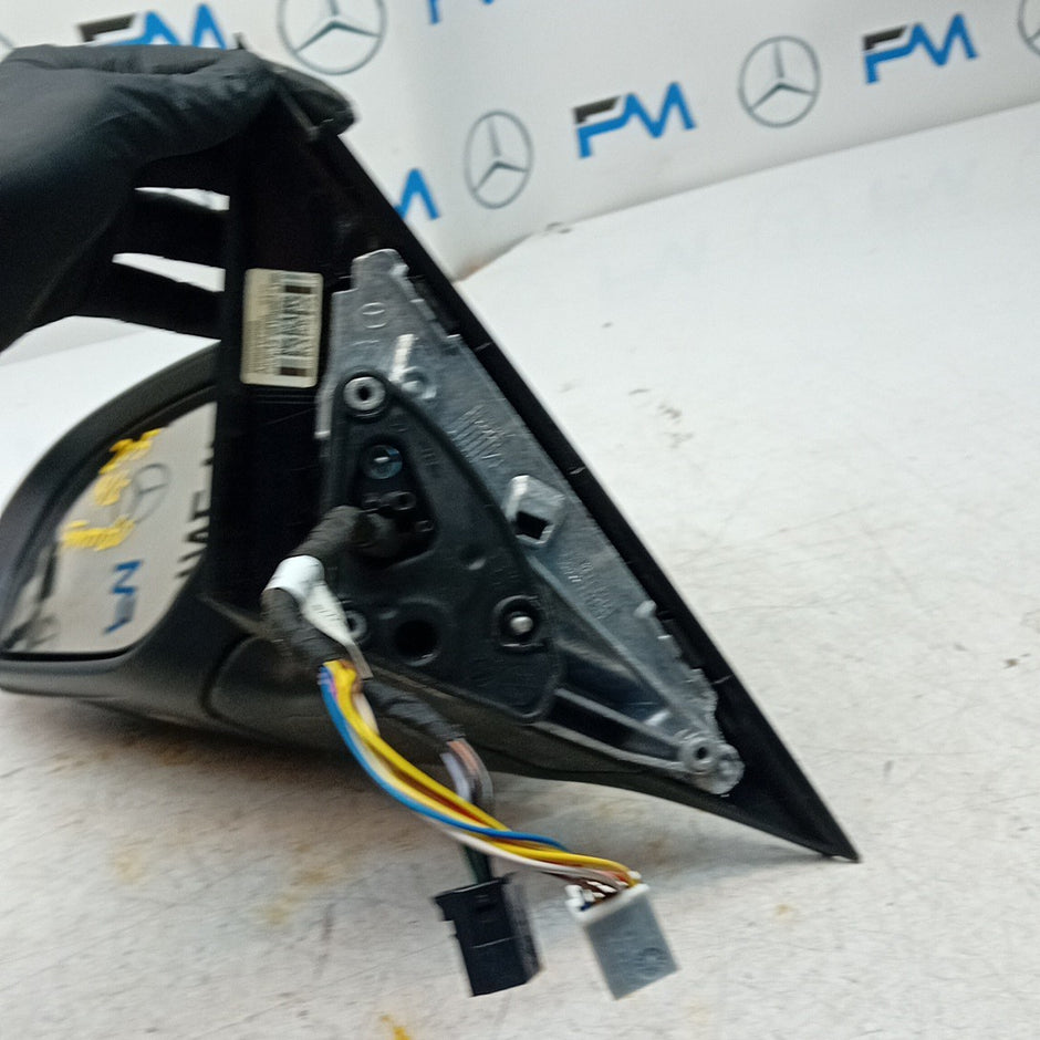 MERCEDES C-CLASS W205 PASSENGER WING MIRROR NS WHITE 2014 PL A2058101916 FMM60