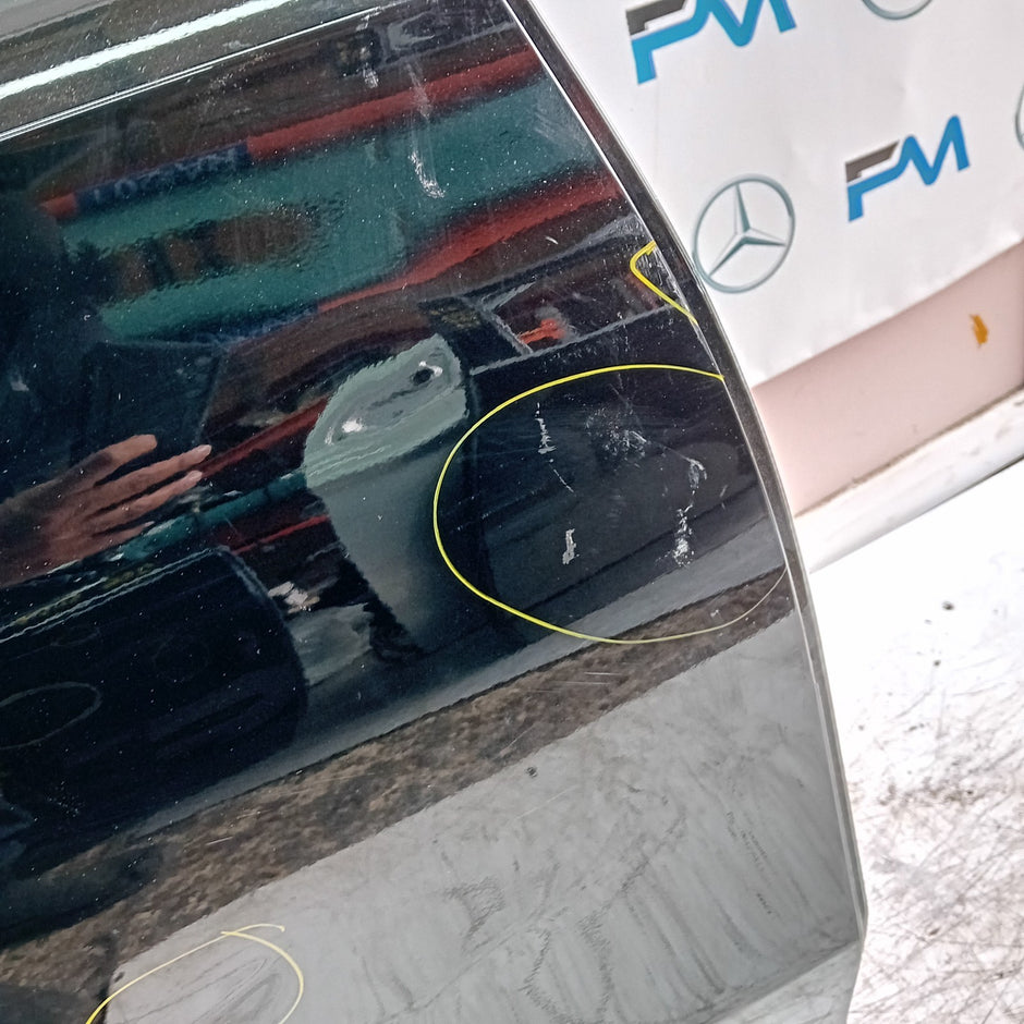 MERCEDES A-CLASS W177 DRIVER REAR DOOR OSR BLACK 2018 ON COMPLETE FMD374