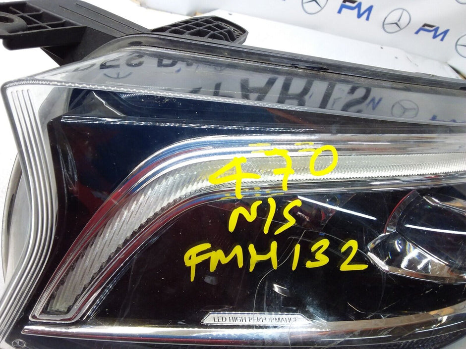 2017 MERCEDES X-CLASS W470 HEADLIGHT DRIVER OS A4709061200 FMH132 (DAMAGED)