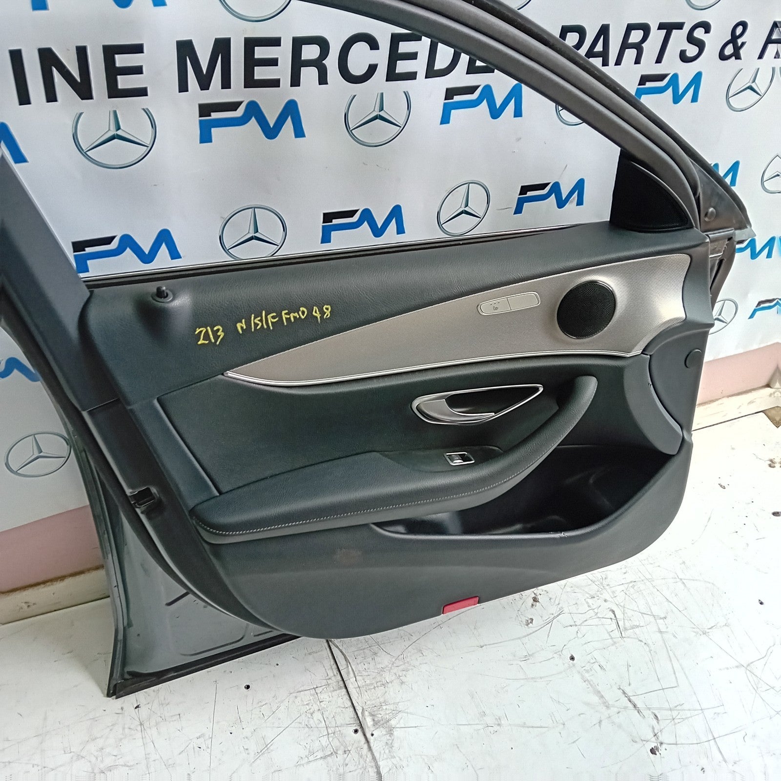MERCEDES BENZ E-CLASS W213 PASSENGER SIDE FRONT DOOR N/S/F COMPLETE GREY FMD48