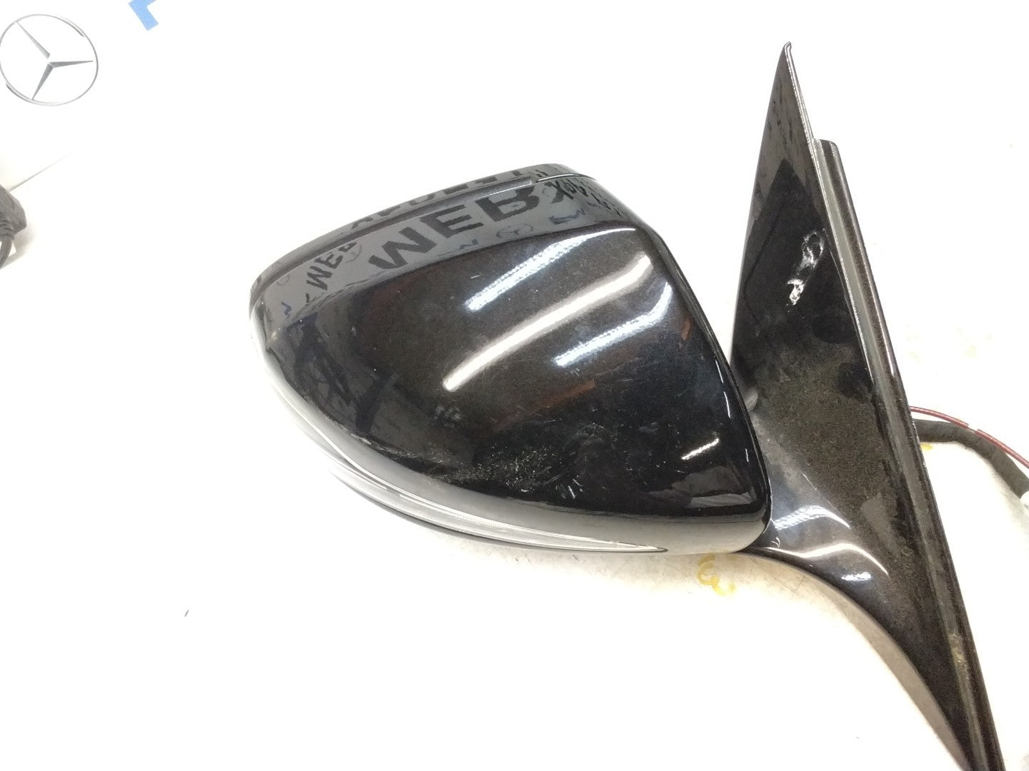 MERCEDES E-CLASS 2016 On W213 DRIVER SIDE WING MIRROR A2138102800 BLACK FMM14