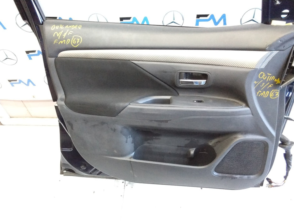 MITSUBISH OUTLANDER PASSENGER SIDE FRONT DOOR N/S/F COMPLETE BLUE FMD67