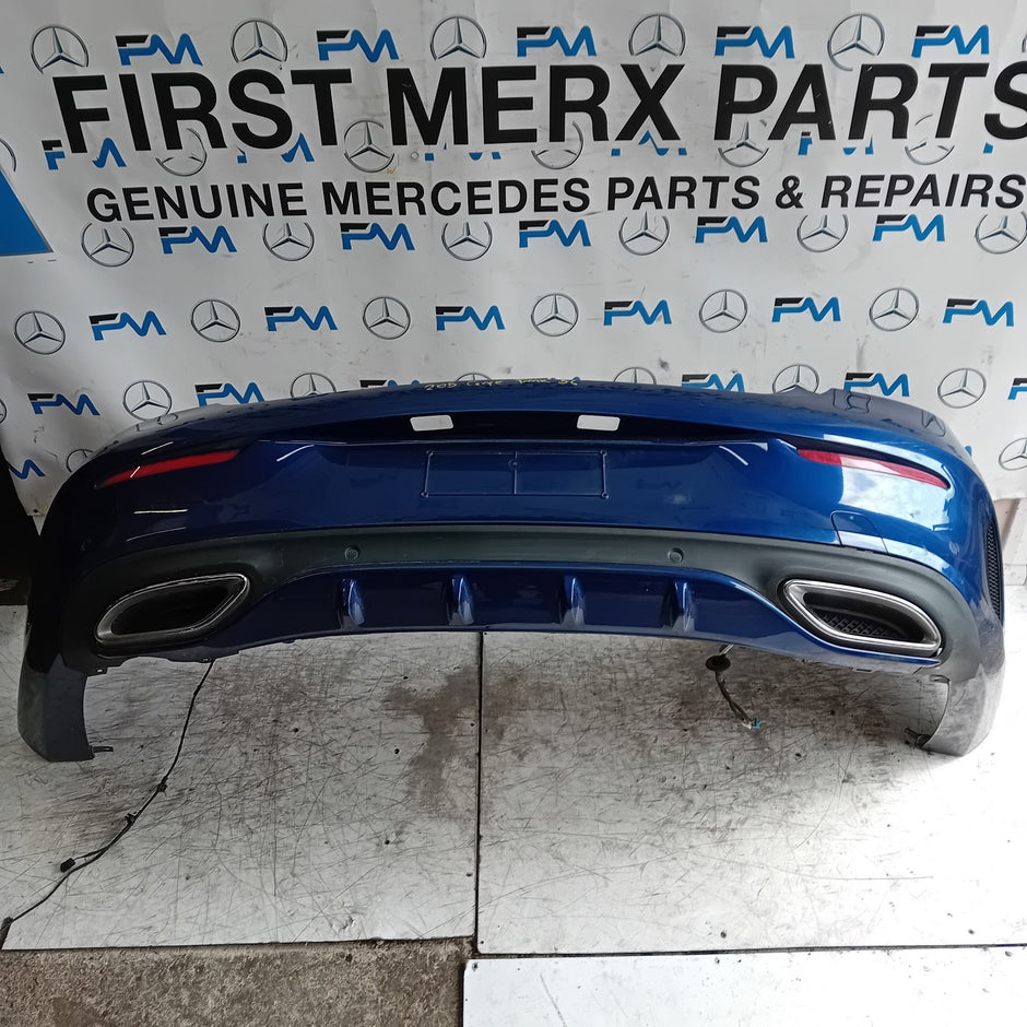 MERCEDES BENZ C-CLASS W205 COUPE REAR BUMPER 2015 BLUE FMX56