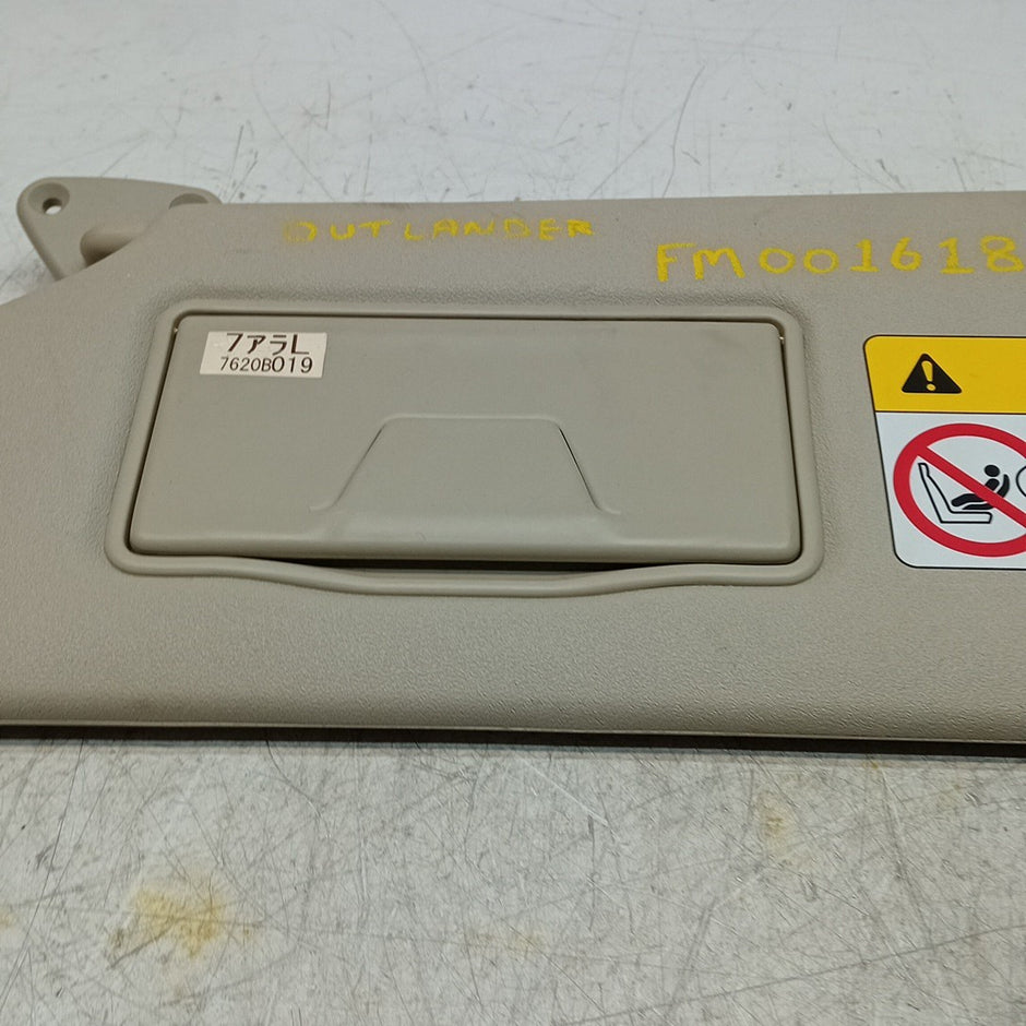 MITSUBISHI OUTLANDER MK3 SUN VISOR PASSENGER SIDE 7620B019 2014 FM001618