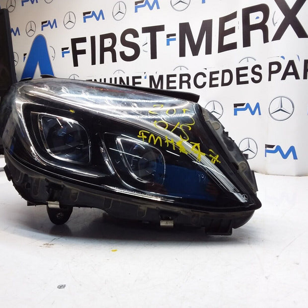 2018 MERCEDES C-CLASS W205 O/S Driver Headlight A2059068002 FMH47 LED INTELLIGEN