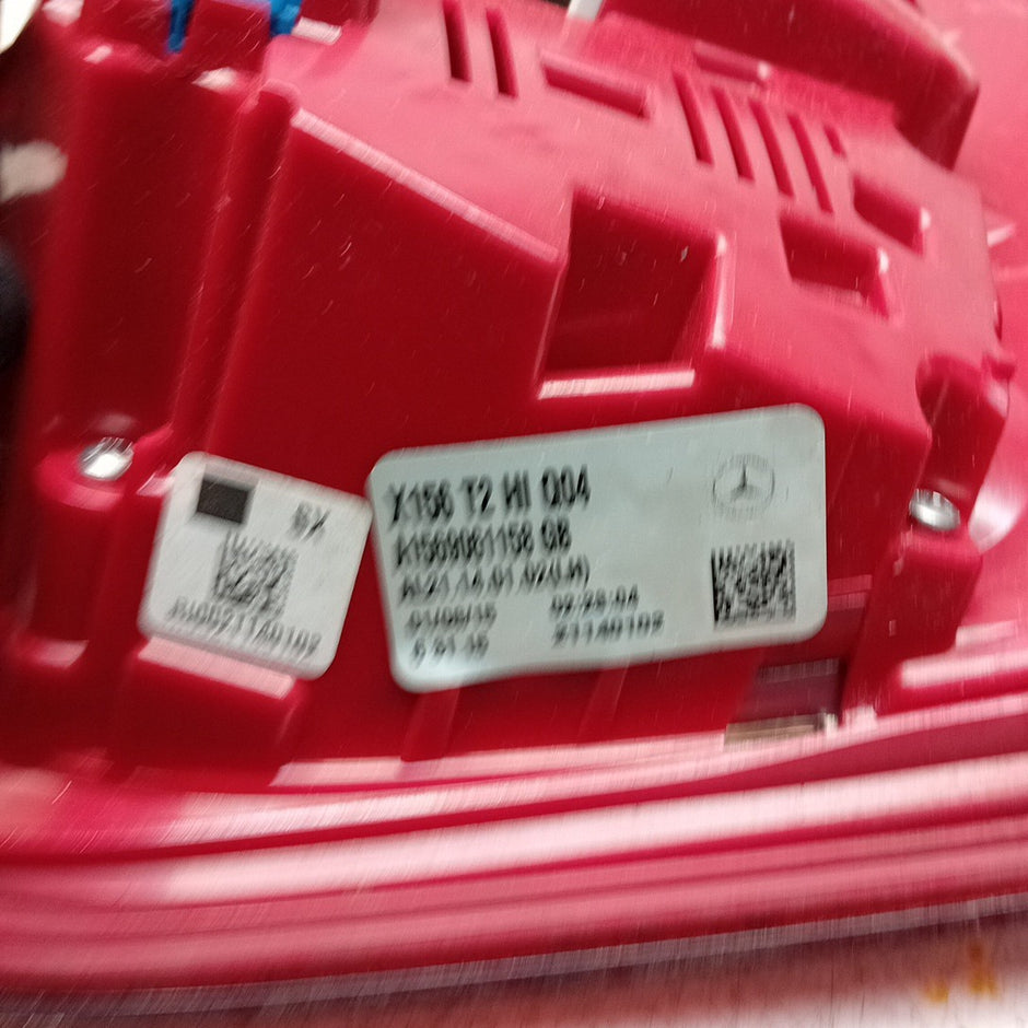 MERCEDES GLA X156 PASSENGER LEFT  REAR INNER TAIL LIGHT A1569061158 2015 FMT287